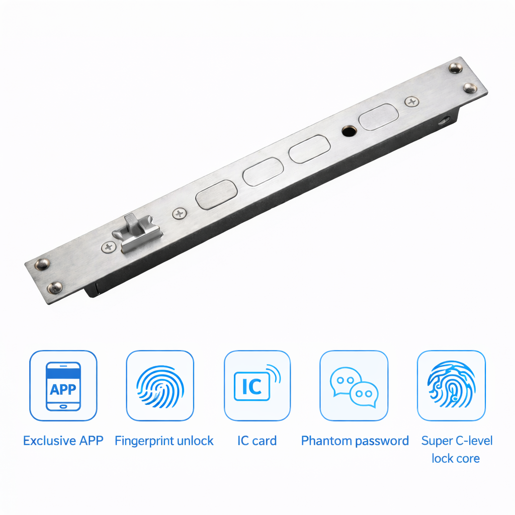 Cerradura Inteligente Premium Reconocimiento Facial, Huella y Pantalla HD