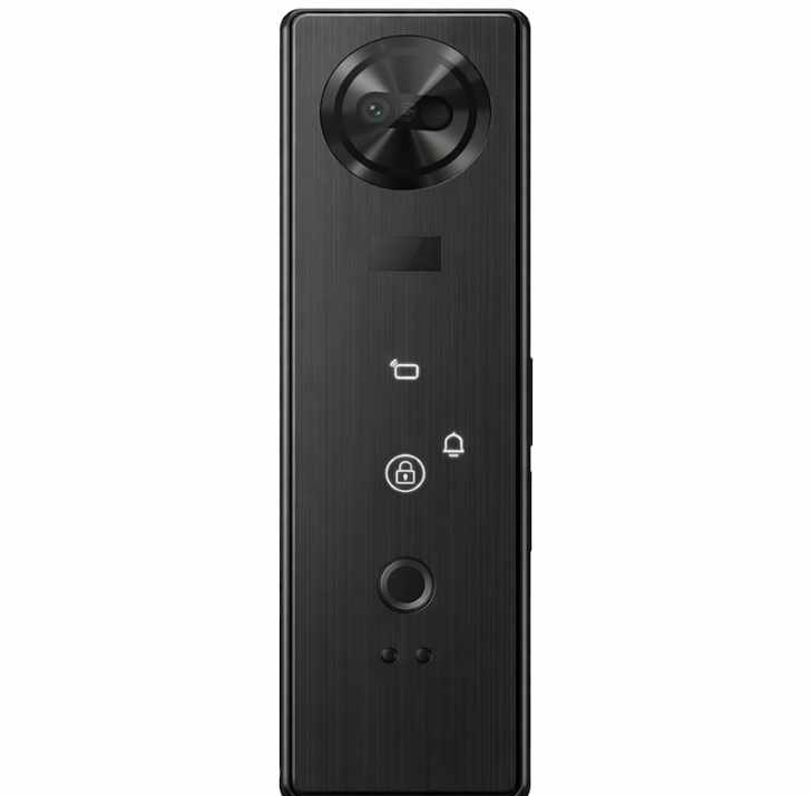 Cerradura Inteligente con Reconocimiento Facial, Huella y Pantalla HD